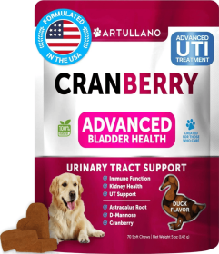 Do Not Sell On Amazon Dog UTI Treatment Cranberry Supplement Bladder Control Urinary Tract Infection Incontinence Pill Bladder Stones UTI Medicine Tre